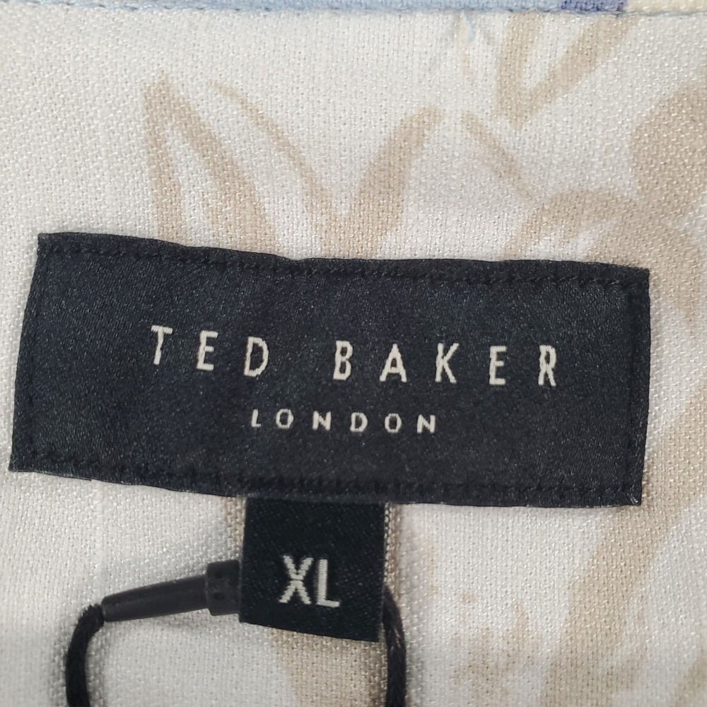 Ted Baker Shirt Mens XL TSP26VMT-20863 Brunnera Blue Floral Print NEW - Picture 4 of 11
